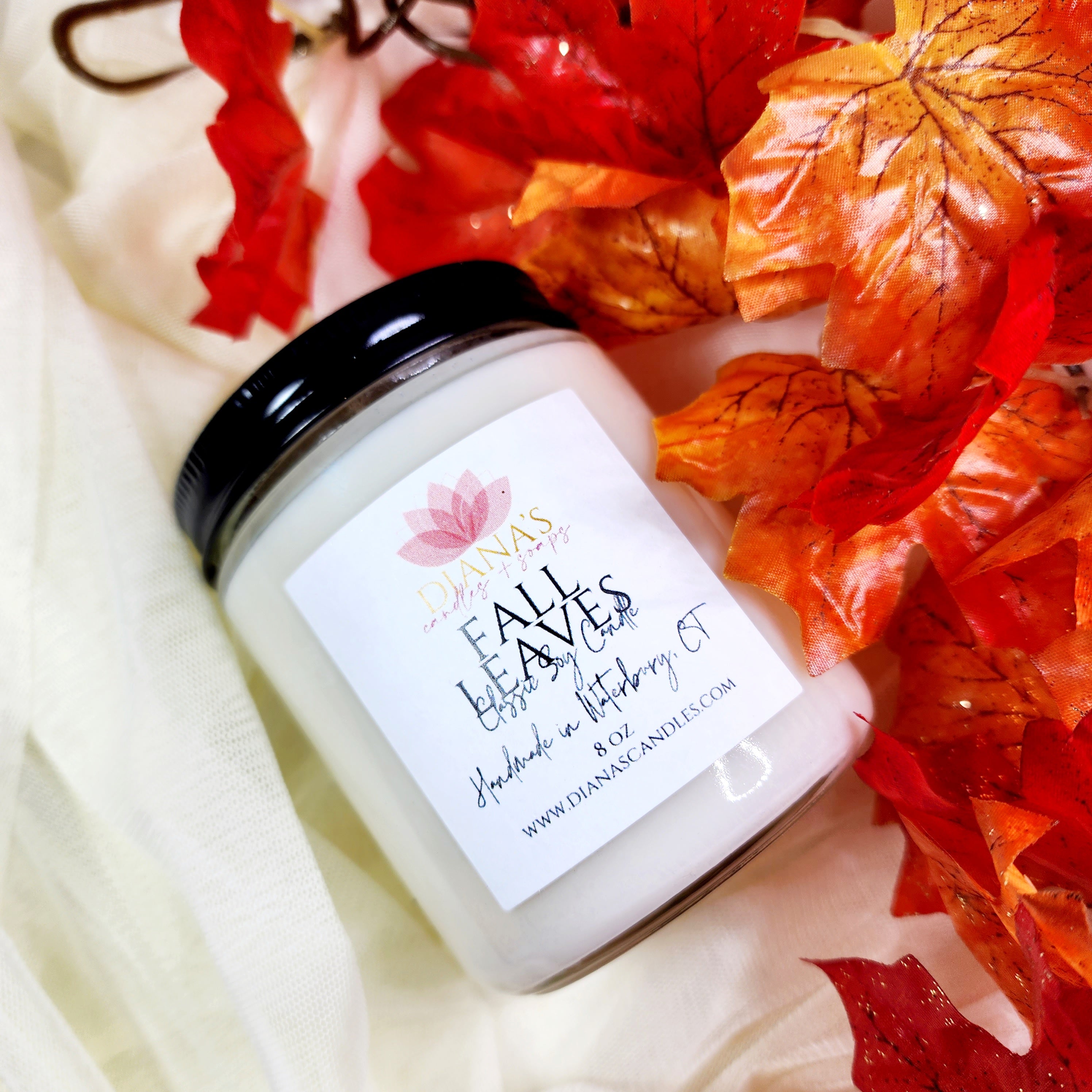 Fall Leaves Classic Candle Diana's Candles and Soaps 