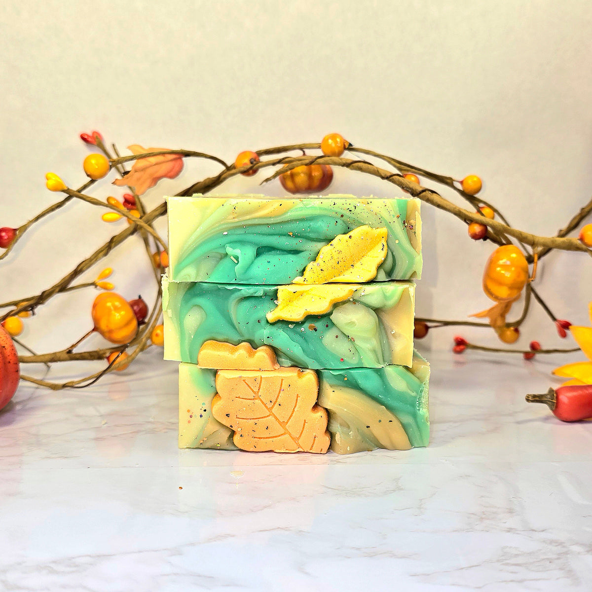 Fall Leaves Soap Bar Diana's Candles and Soaps