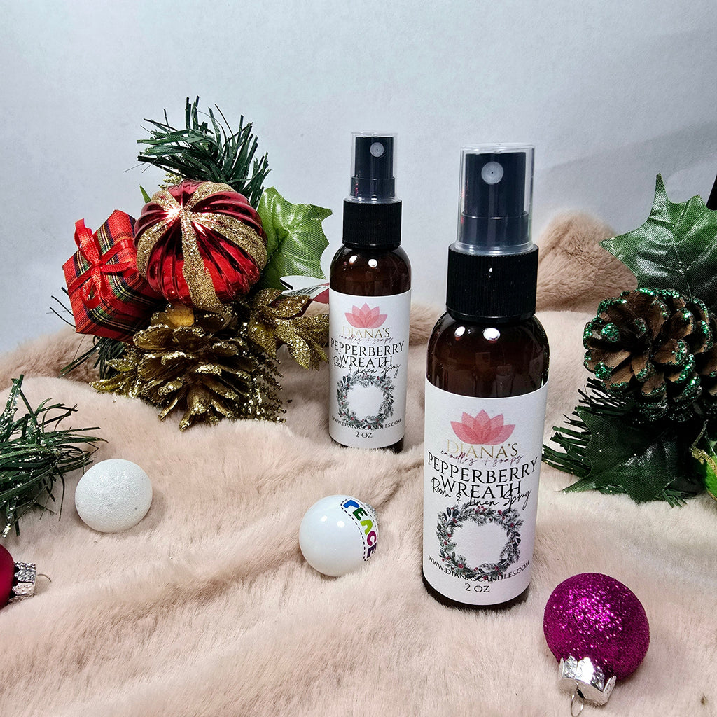 Pepperberry Wreath Room Spray Diana's Candles and Soaps