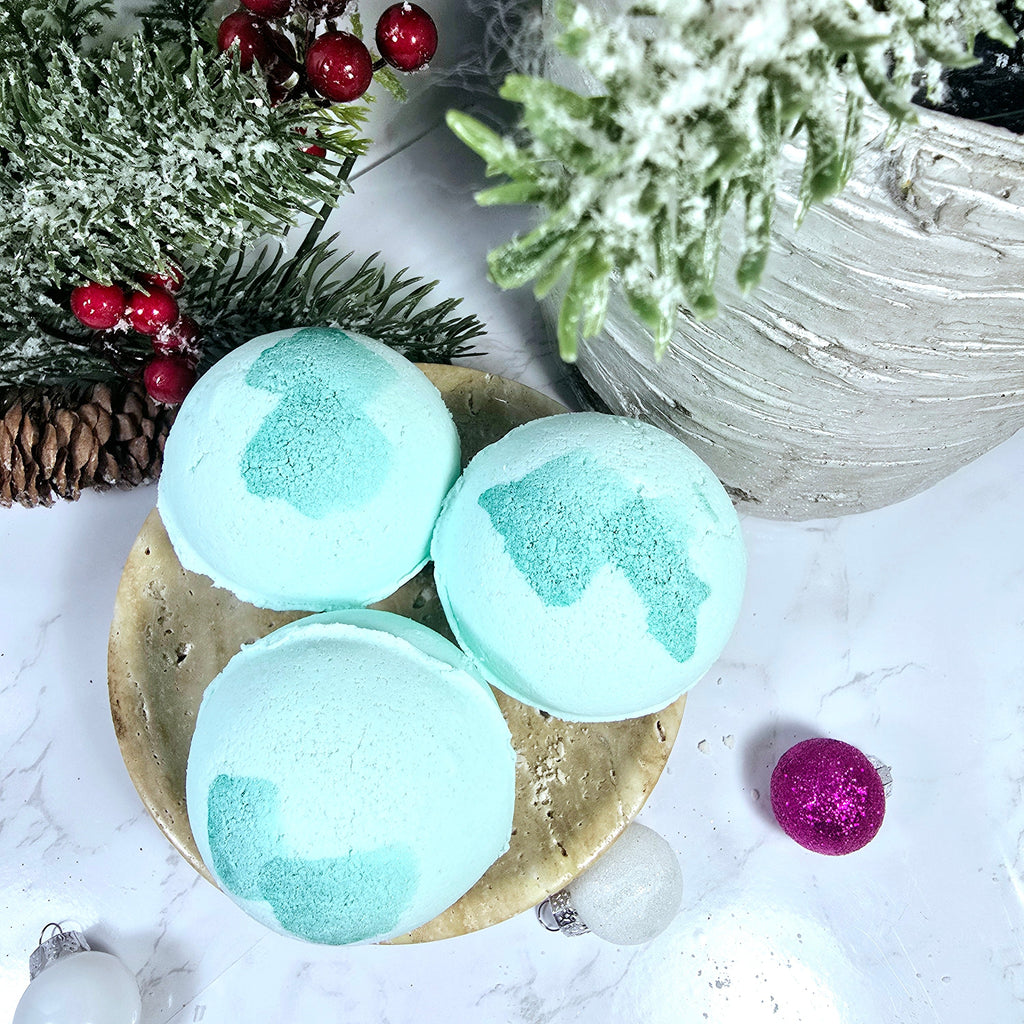 Sparkling Mint Bath Bomb Diana's Candles and Soaps
