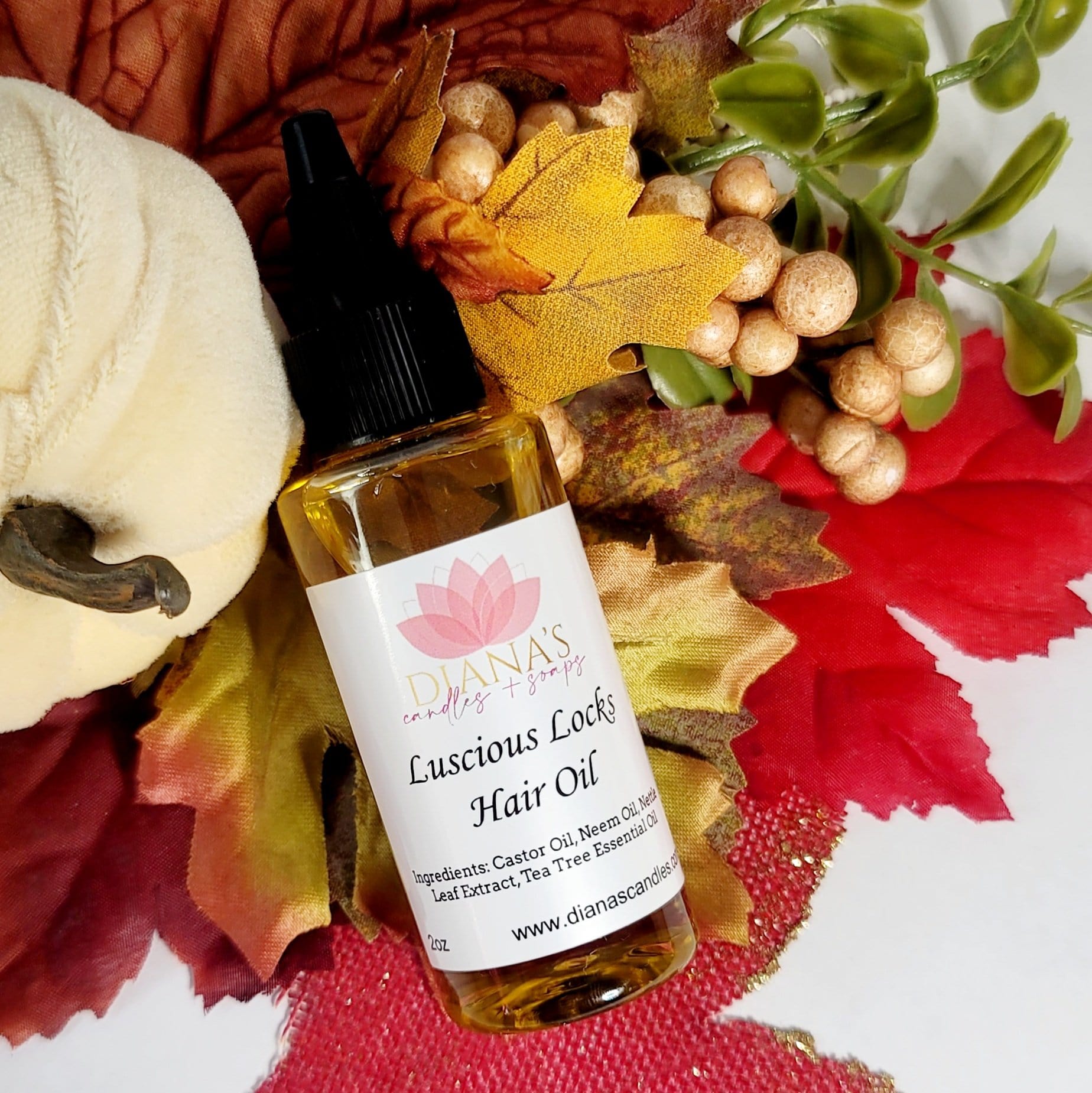Luscious Locks Hair Oil - Diana's Candles and Soaps 
