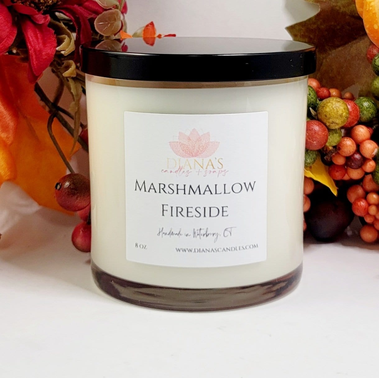 Marshmallow Fireside Candle - Diana's Candles and Soaps 