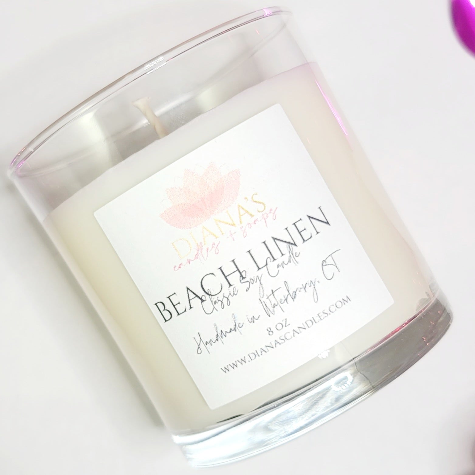 Beach Linen Jar Candle - Diana's Candles and Soaps 