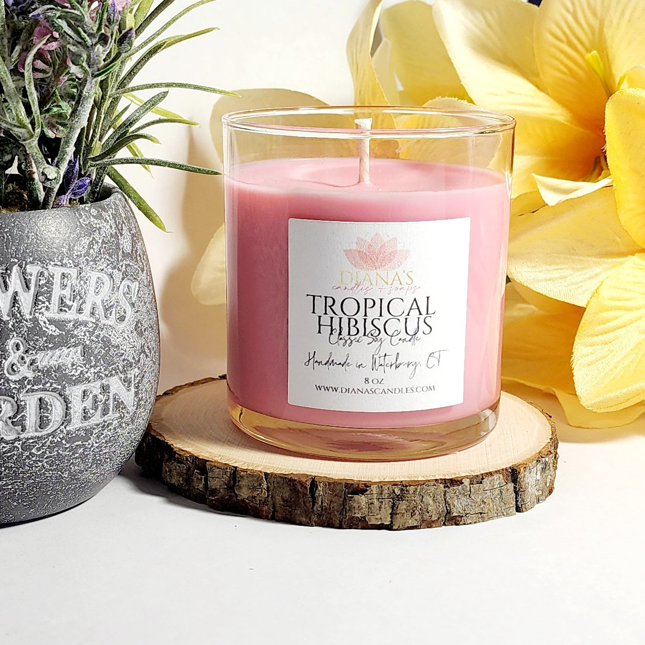 Tropical Hibiscus Candle - Diana's Candles and Soaps 