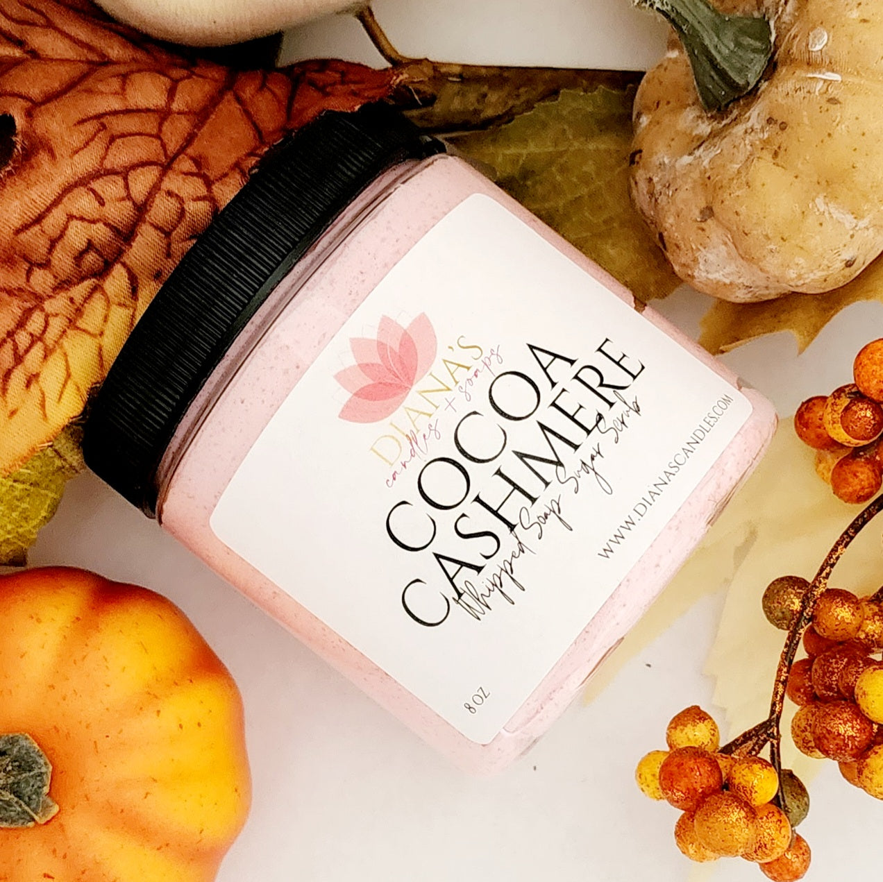Cocoa Cashmere Whipped Soap Scrubs Diana's Candles and Soaps 