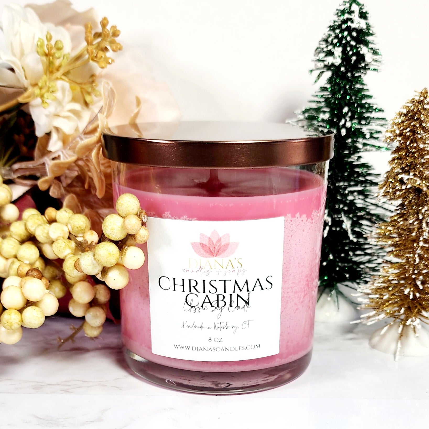 Christmas Cabin Candle - Diana's Candles and Soaps 