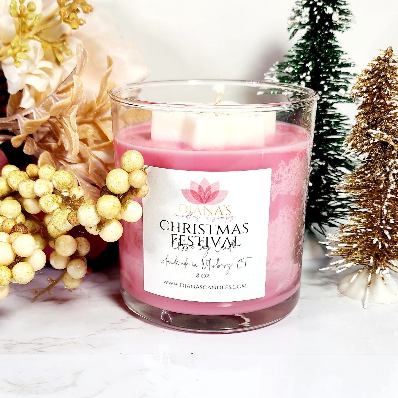 Christmas Festival Candle - Diana's Candles and Soaps 