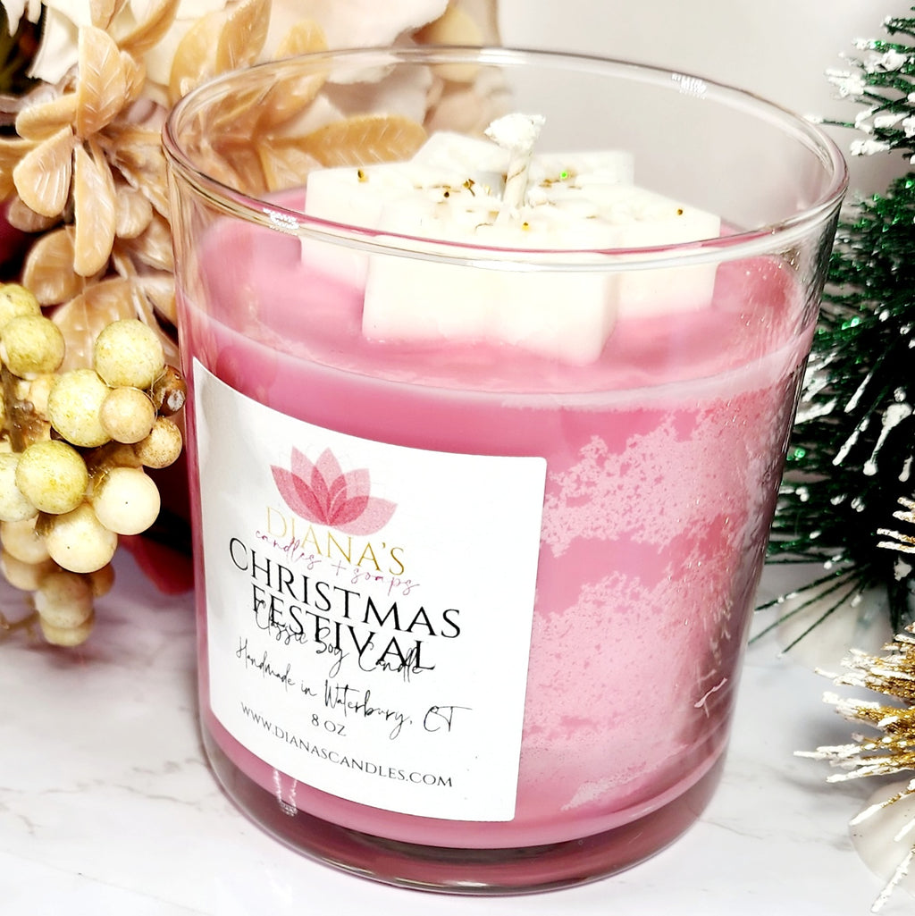 Christmas Festival Candle - Diana's Candles and Soaps 