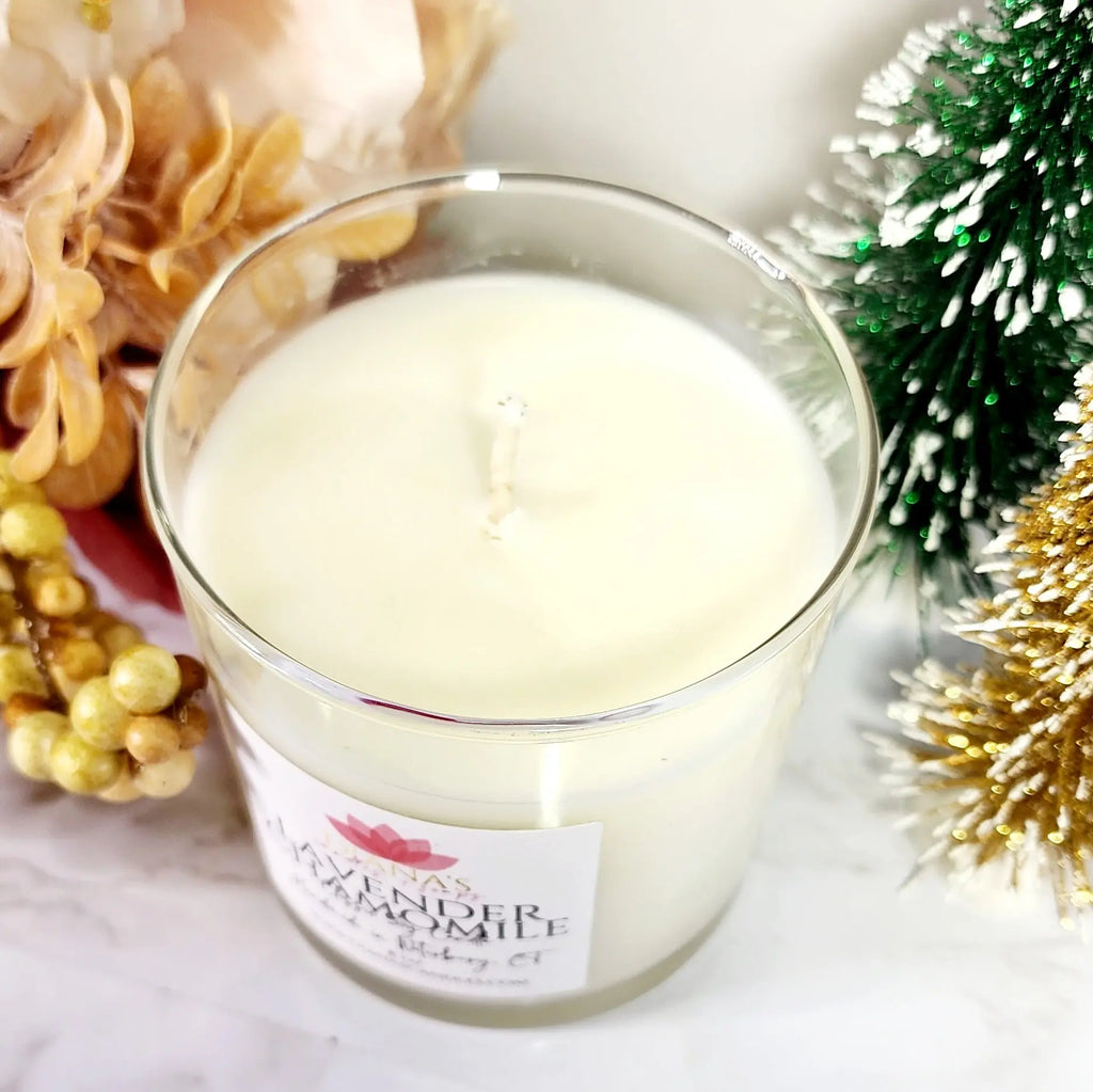 Lavender & Chamomile Jar Candle - Diana's Candles and Soaps 