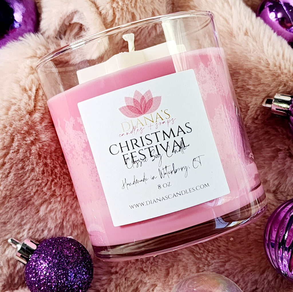 Christmas Festival Candle - Diana's Candles and Soaps 