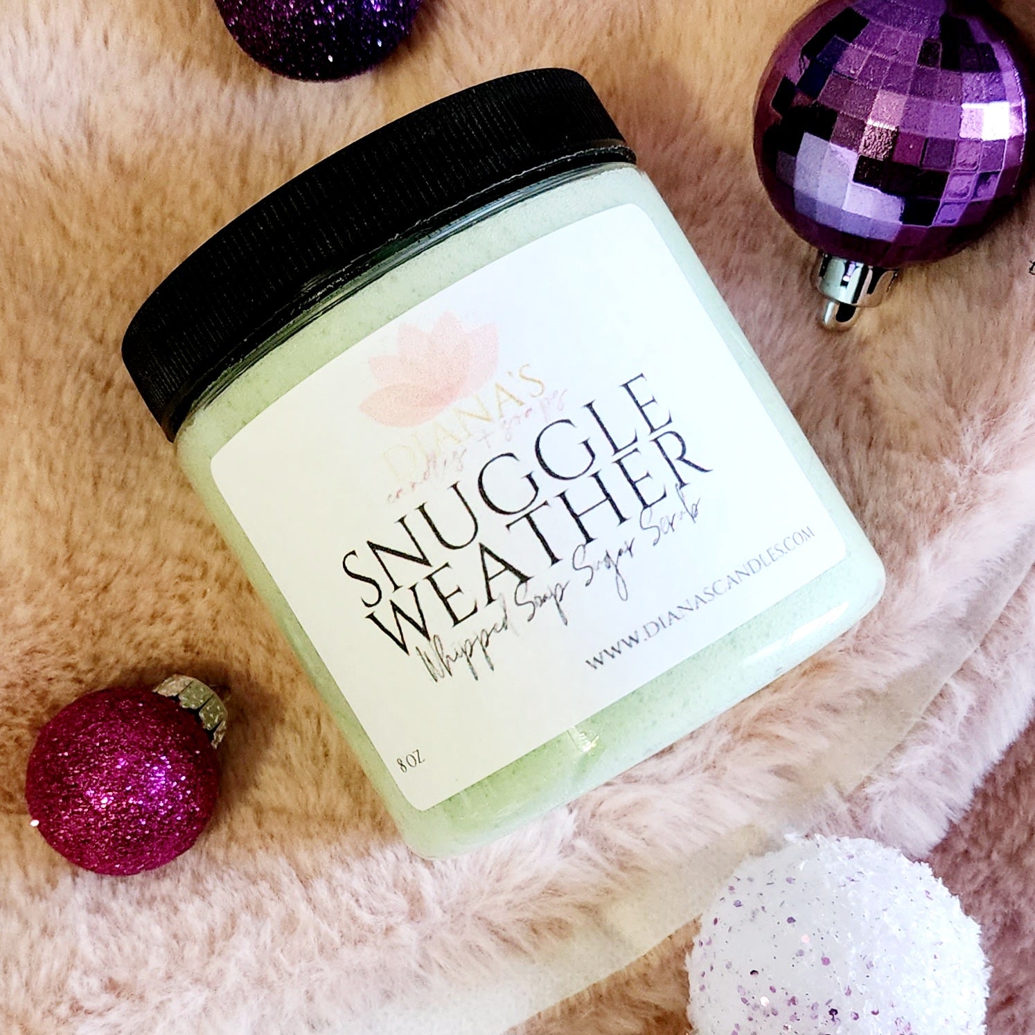 Snuggle Weather Whipped Soap Scrub Diana's Candles and Soaps 