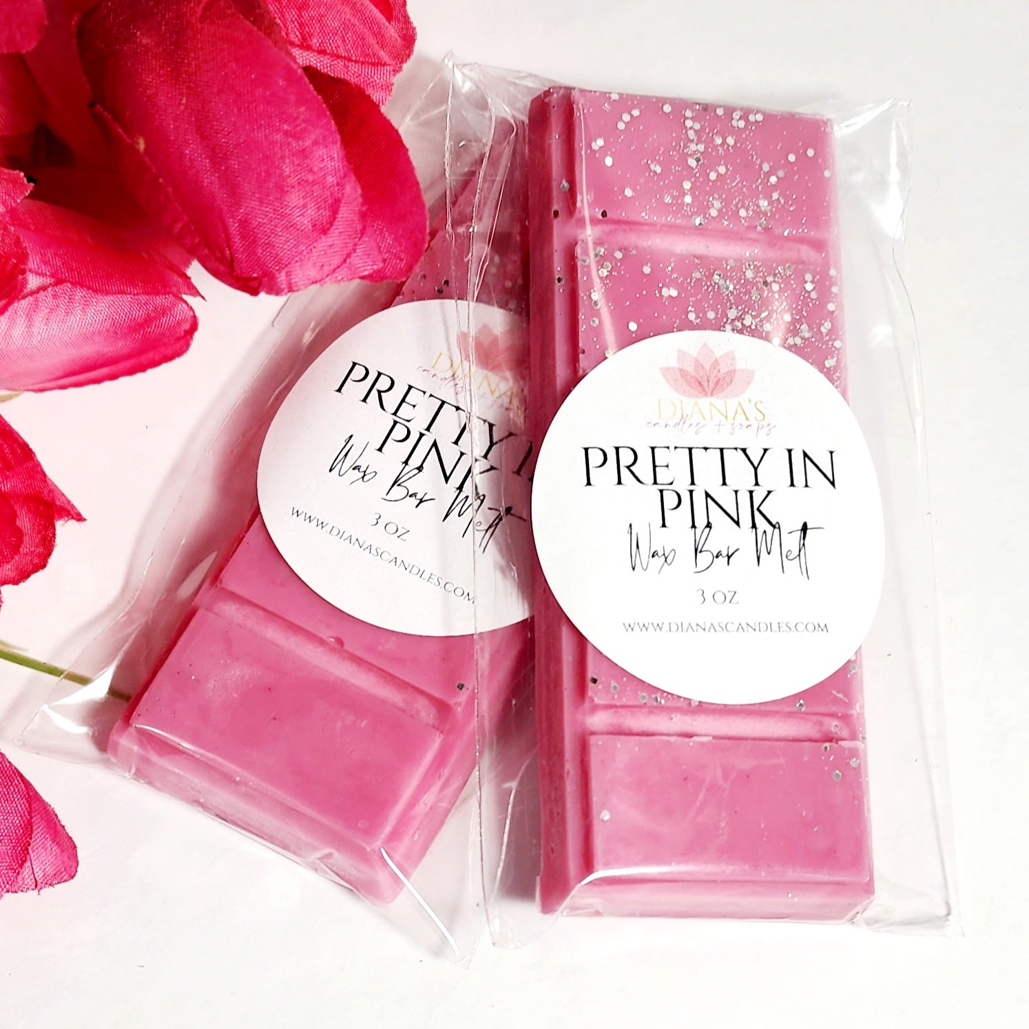 Pretty in Pink Wax Snap Bar Diana's Candles and Soaps 