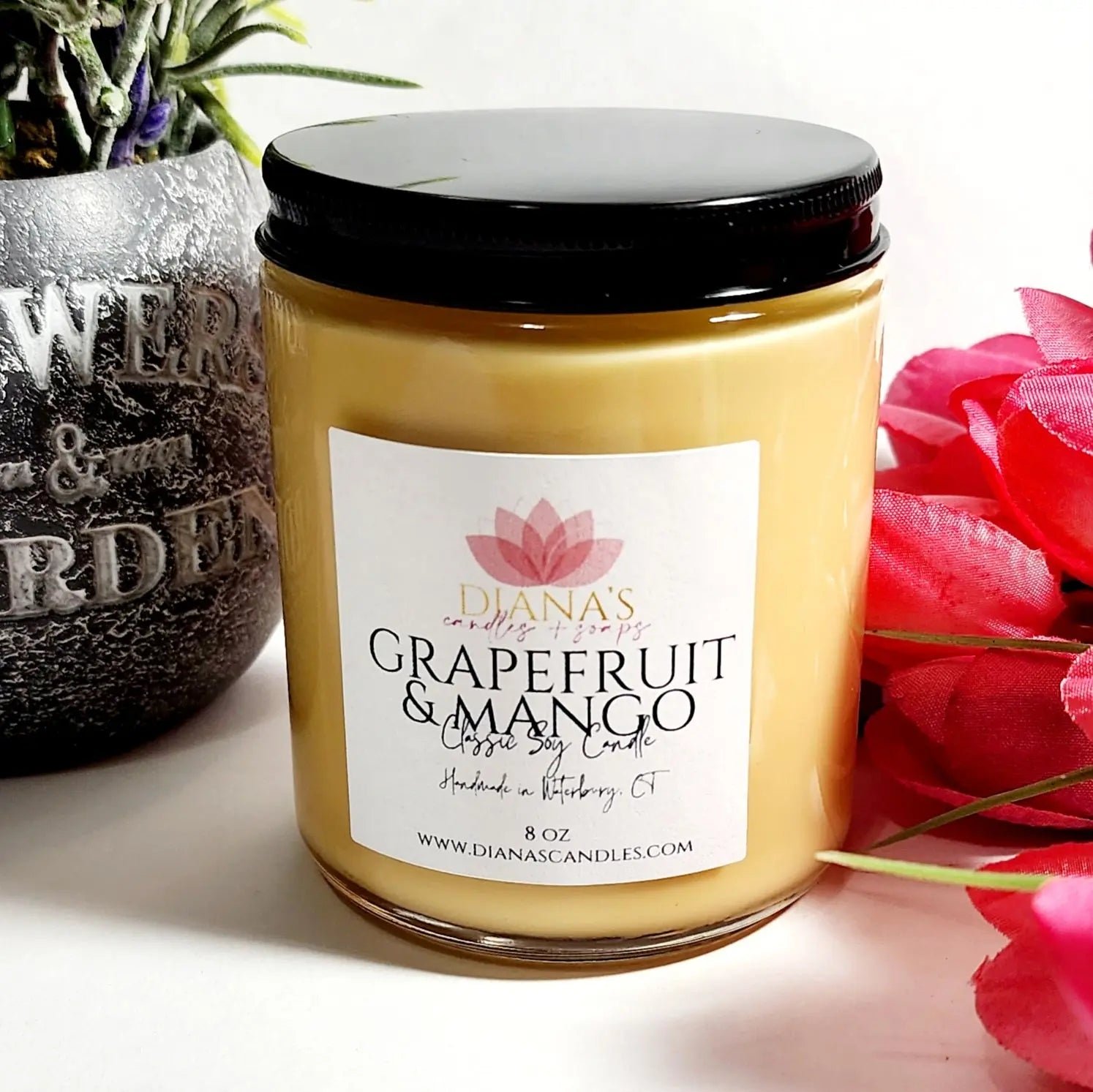 Grapefruit and Mango Candle - Diana's Candles and Soaps 