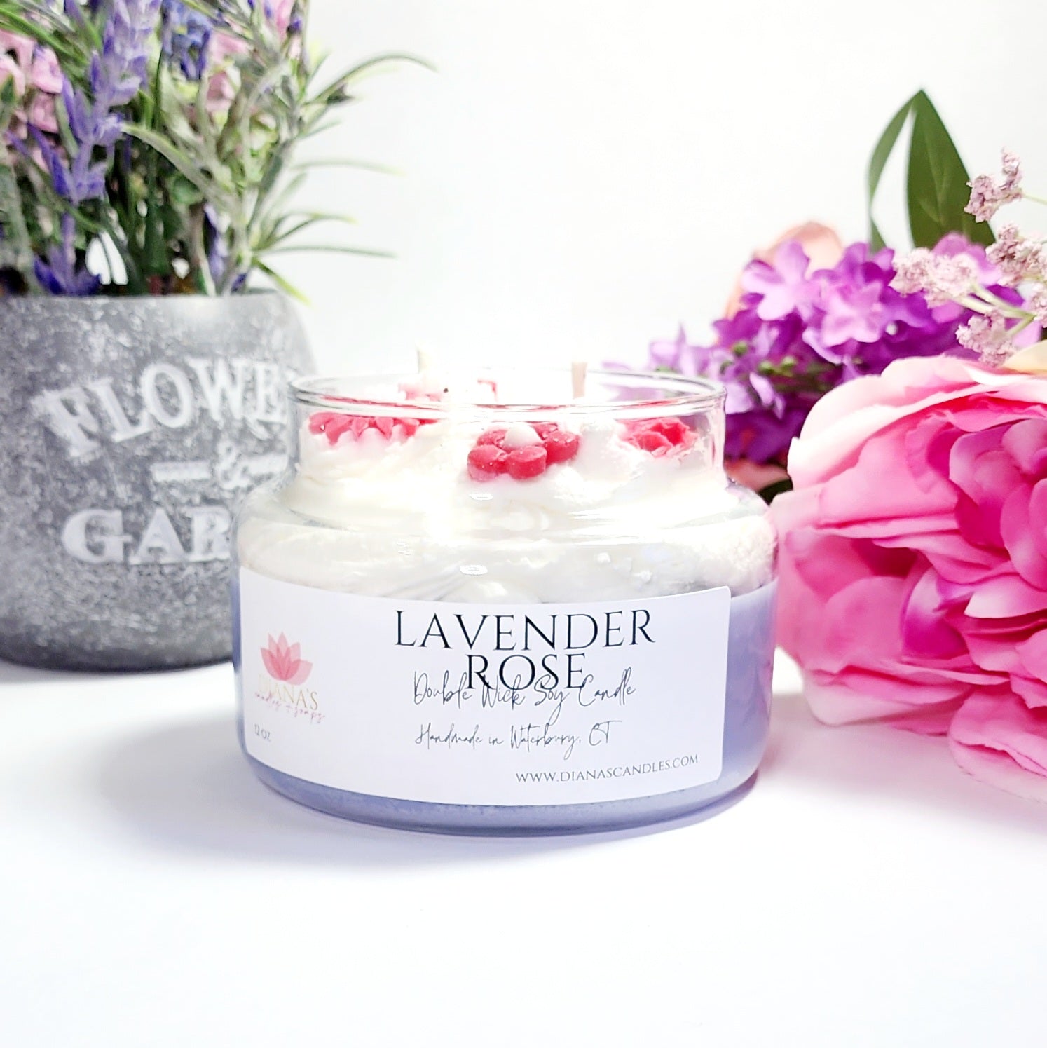Lavender Rose Candle Diana's Candles and Soaps 