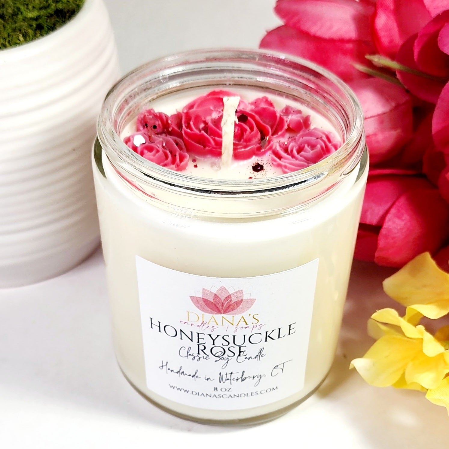 Honeysuckle Rose Candle Diana's Candles and Soaps 